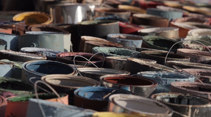 Paint Buckets Disposal