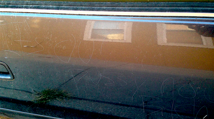 Drexel professor trump vandalism