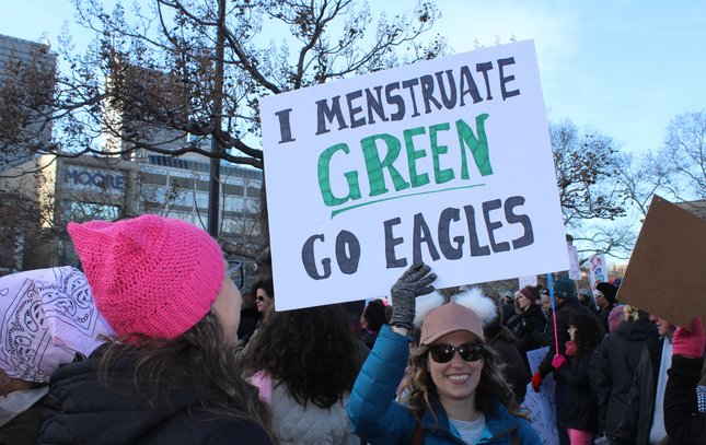 Philly women's march eagles 2