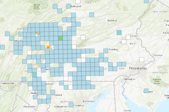 Earthquake in Mifflintown, Pa.
