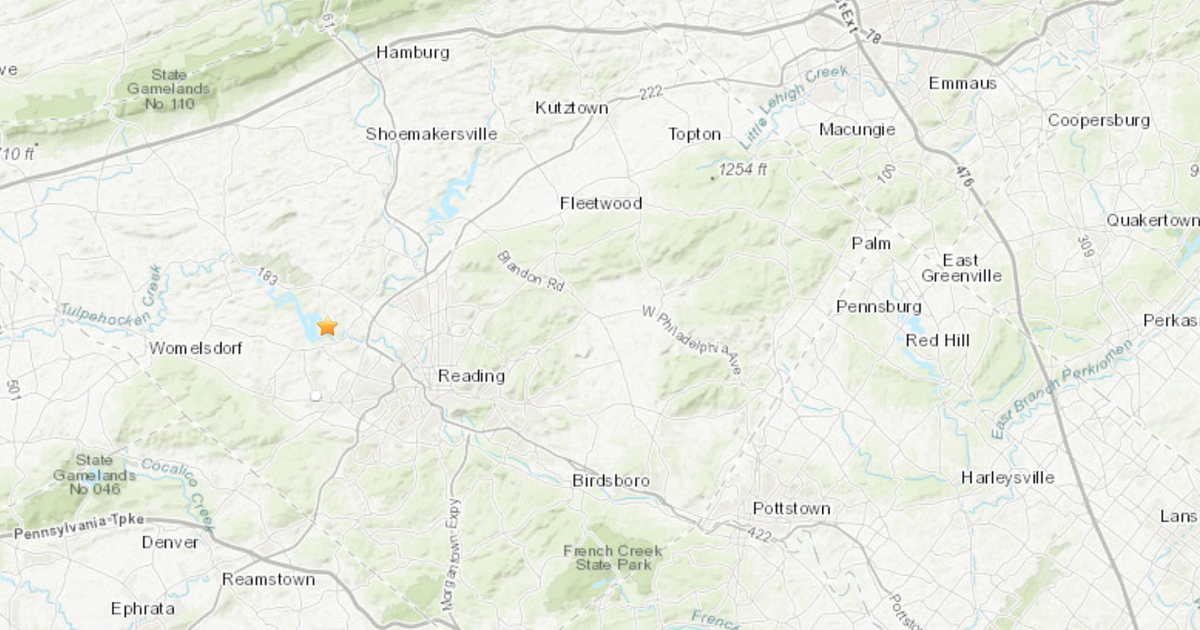 2.2-magnitude earthquake rattles Reading, Berks County area | PhillyVoice