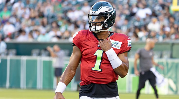 Jalen Hurts Eagles Open Practice 080722 Claggett 7