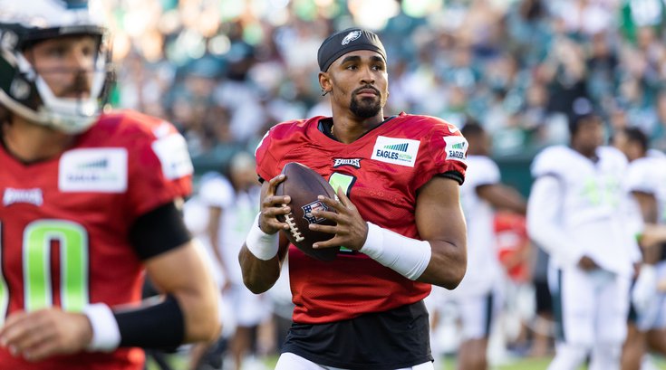 Jalen Hurts Eagles Open Practice 080722 Claggett 4