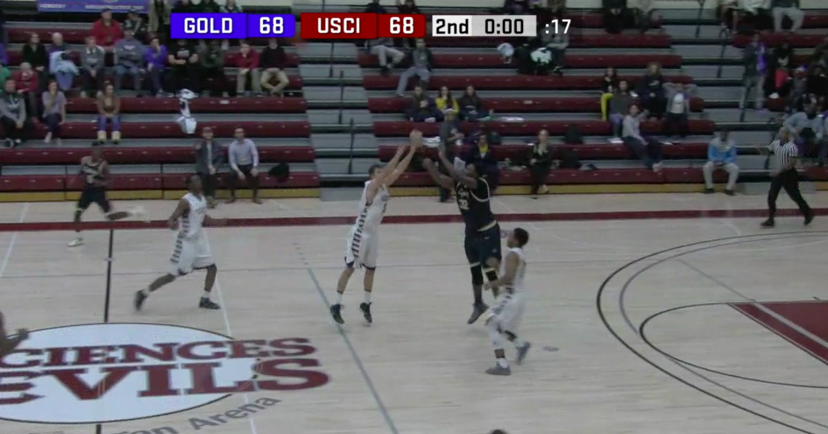 WATCH Basketball big man's insane gamewinning threepointer PhillyVoice