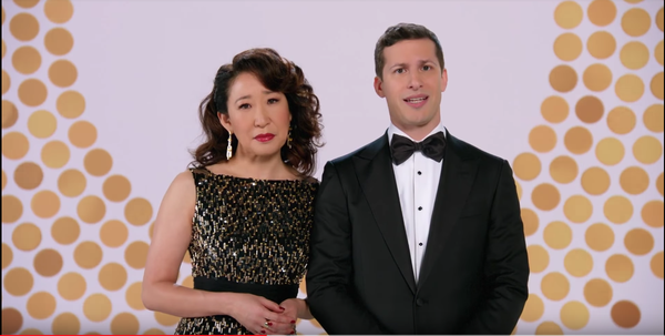 Andy Samberg and Sandra Oh host the Golden Globes this Sunday