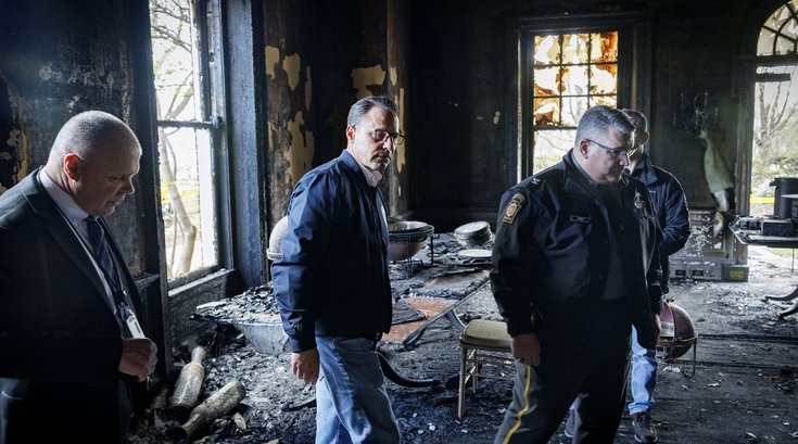 pa gov mansion arson