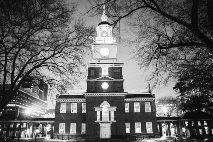 Independence Hall - Black and White Edit