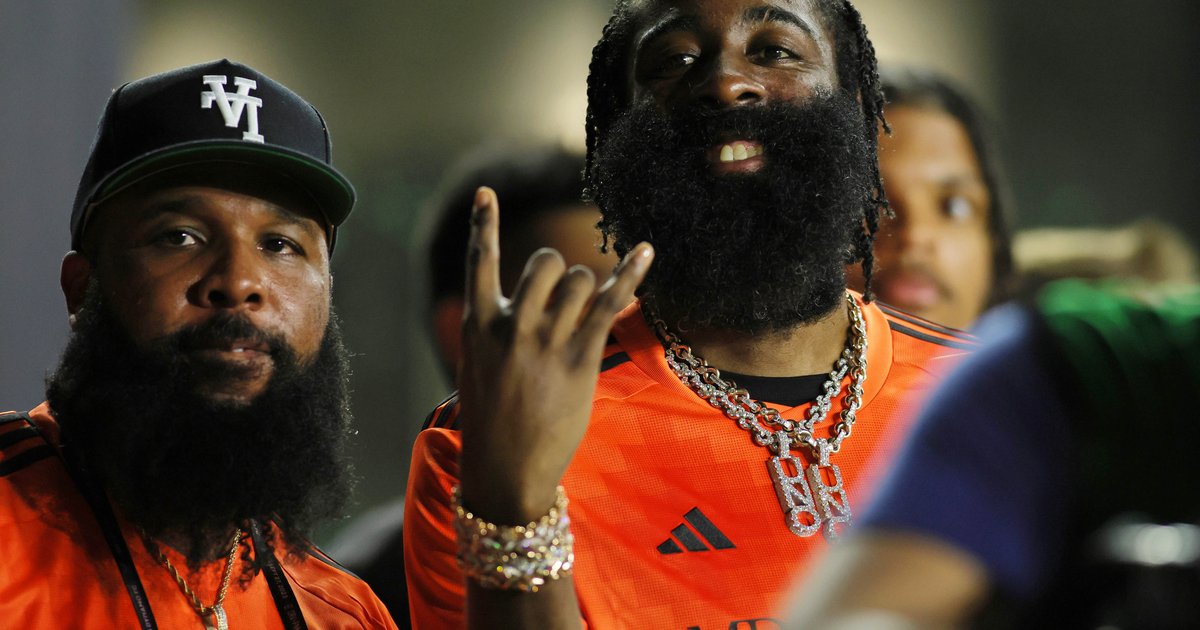 Sixers Star James Harden Puts the Beard on the Bottle