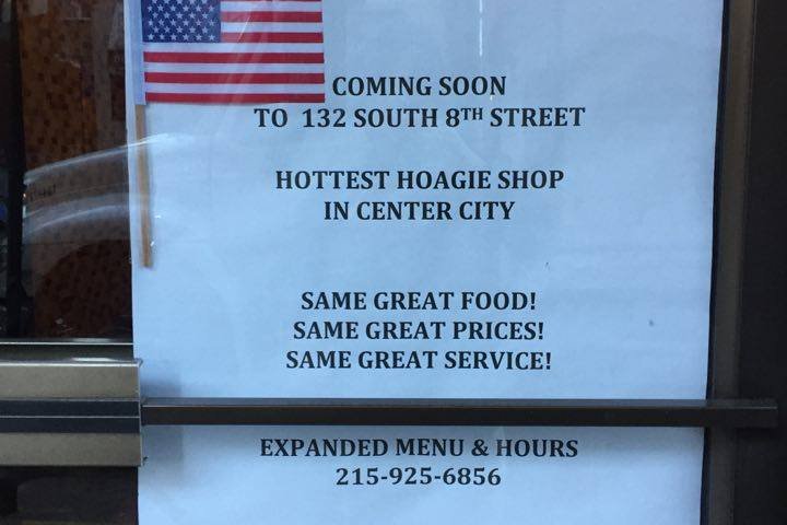 New Hoagie Shop Jewelers Row