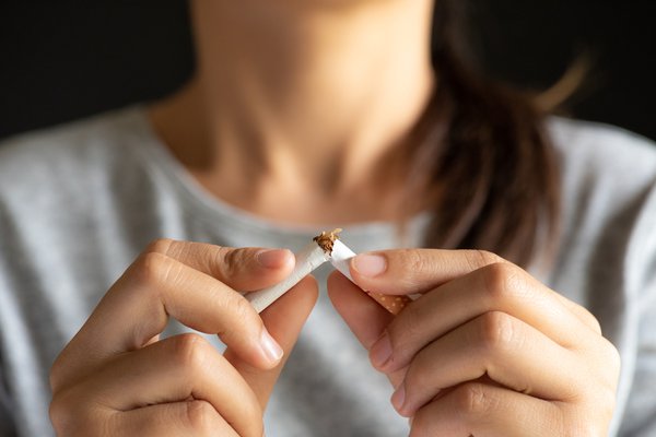 Purchased - breaking a cigarette after quitting