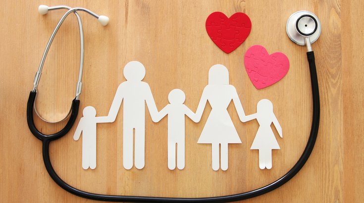 Cut out of family healthcare