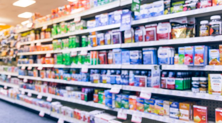 Over the counter medicine aisle