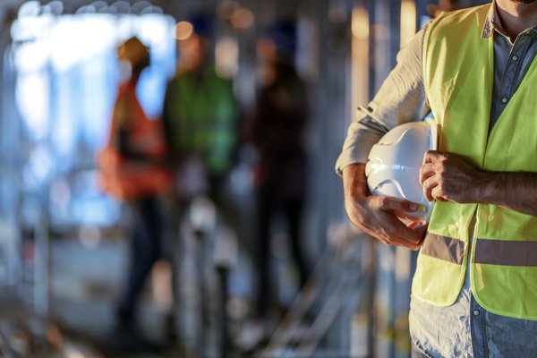 Purchased - Construction workers on a work site