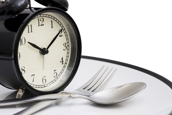 Purchased - Clock on plate - fasting