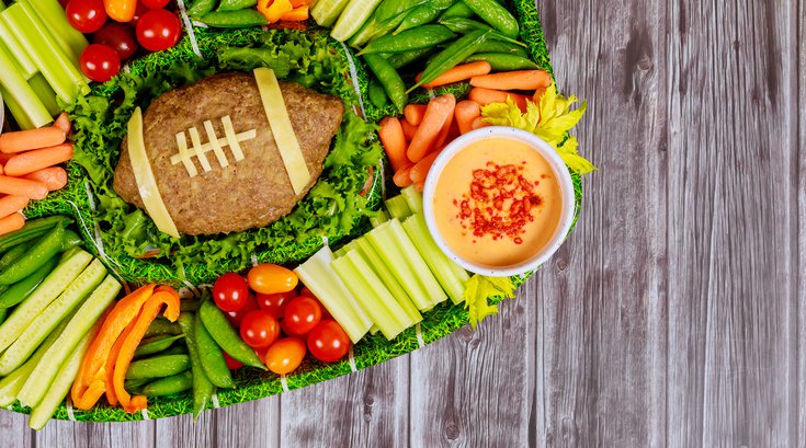 Healthy gameday snacks veggies