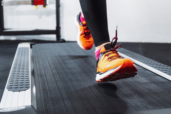 Purchased - running on a treadmill