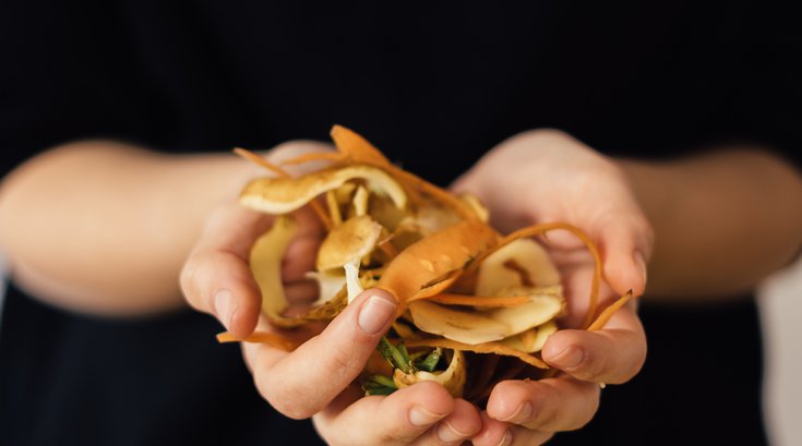 Purchased - Hands with upcycled food