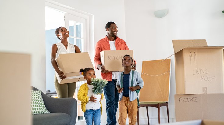 Purchased - Family moving into a new home