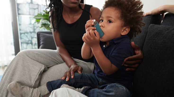 Purchased - Boy Suffering from Asthmatic Attack