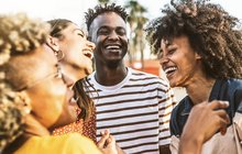 Purchased - Young happy people laughing together