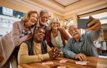 Purchased - Older people taking a selfie