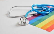Purchased - Medical stethoscope and lgbtq community flag