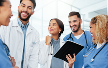 Purchased - Doctors talking amongst themselves