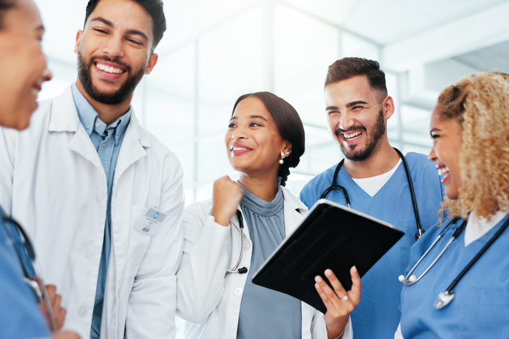 Purchased - Doctors talking amongst themselves