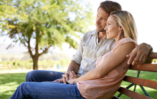 Limited - Couple sitting on a park bench