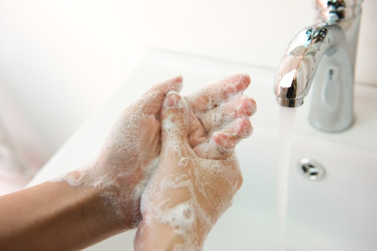 Washing Hands in Sink