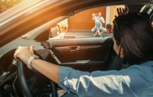 Purchased - Mom waving goodbye to her son's dad