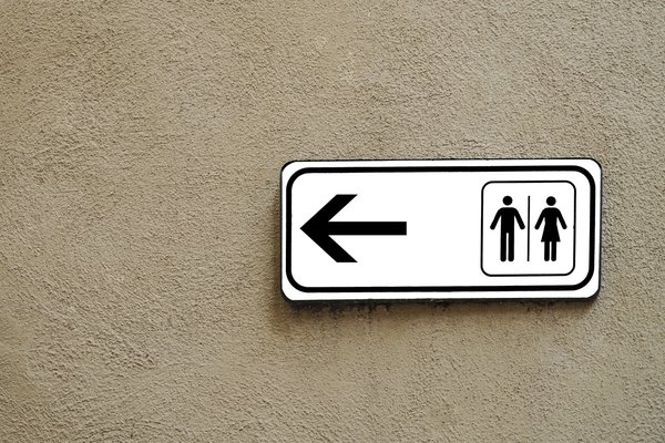 Purchased - Public Restroom Directional Sign
