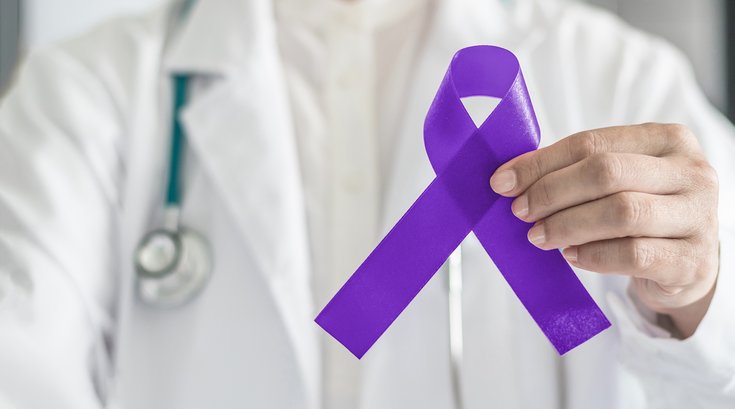 Purple violet ribbon symbolic bow color