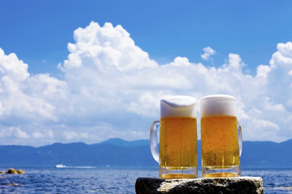 Outdoor summer beer