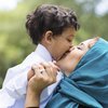 Muslim mother and child 