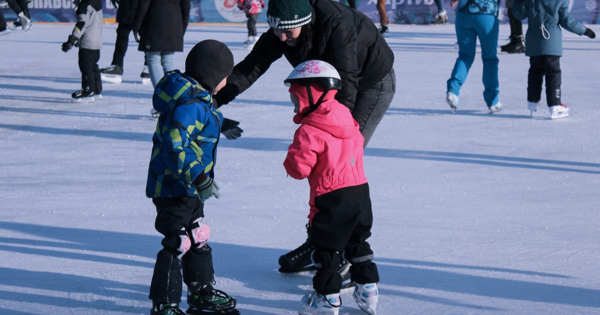 Ice skating rink opening at Cooper River Park in Cherry Hill on Black