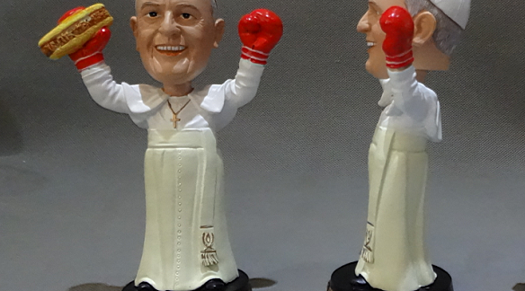 Pope Francis Bobblehead Side View
