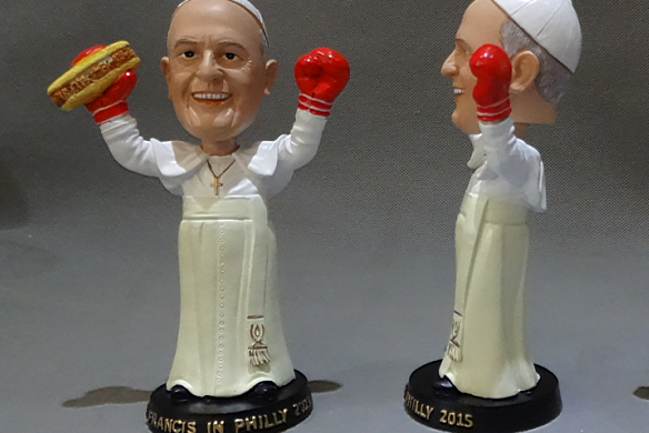 Pope Francis Bobblehead Side View