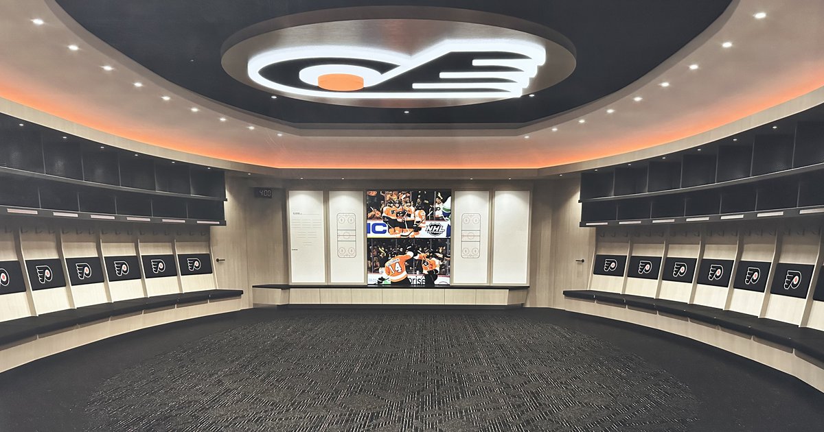 Flyers locker room gets an overhaul as next step in Wells Fargo