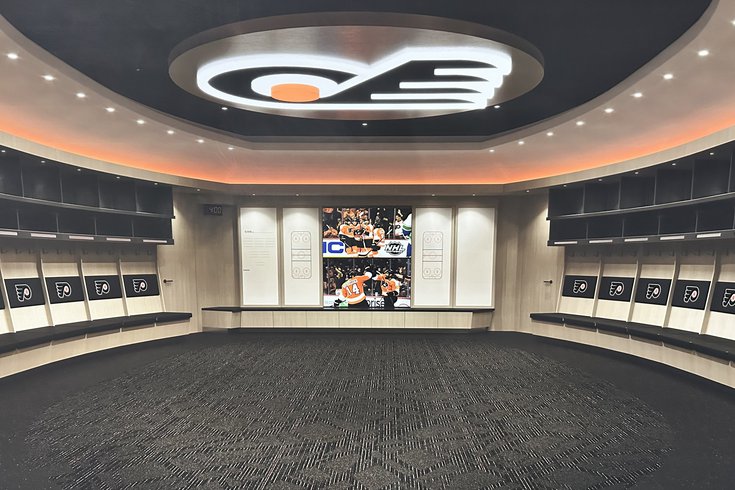Flyers locker room gets an overhaul as next step in Wells Fargo