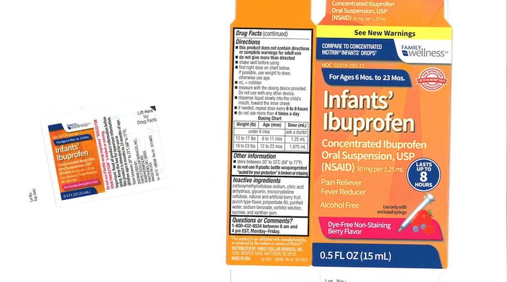 infant ibuprofen recall