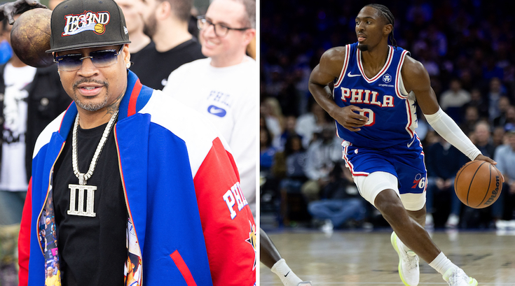 Allen Iverson and Tyrese Maxey Appearance