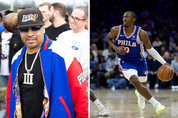 Allen Iverson and Tyrese Maxey Appearance