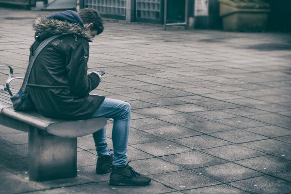 Person on a cell phone 