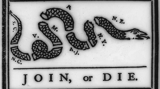 join or die ben franklin snake