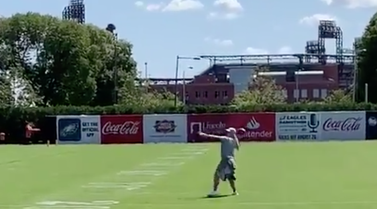 Julie Ertz eagles practice catch