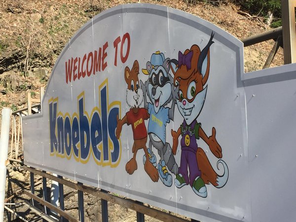 Knoebels amusement park sign