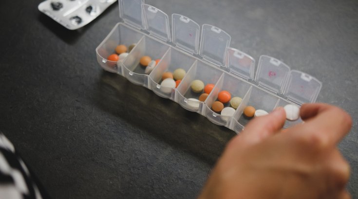 Weekly medication organization