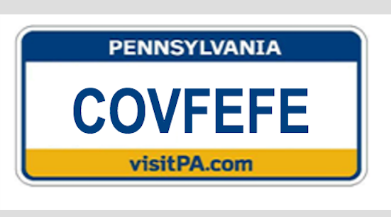 License plate covfefe