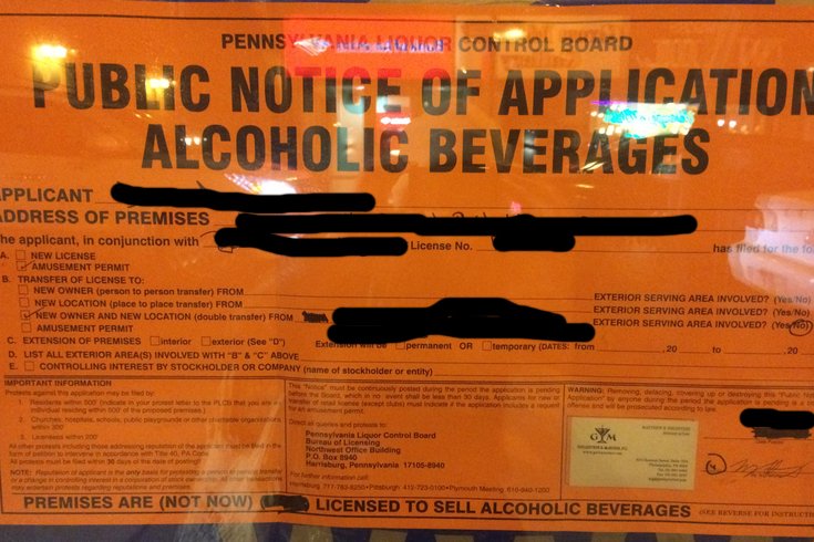 Pa. liquor licenses